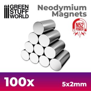 Green Stuff World: Imanes Neodimio 5x2mm – 100 Unidades (N52)