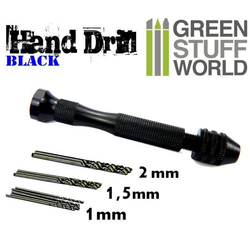 Green Stuff World: Taladro manual de modelismo - color NEGRO