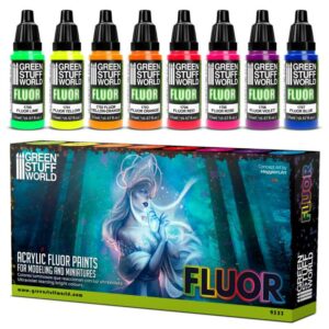 Green Stuff World: Set 8x Pinturas Fluor