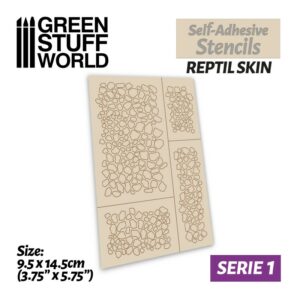 Plantillas autoadhesivas – Piel de reptil