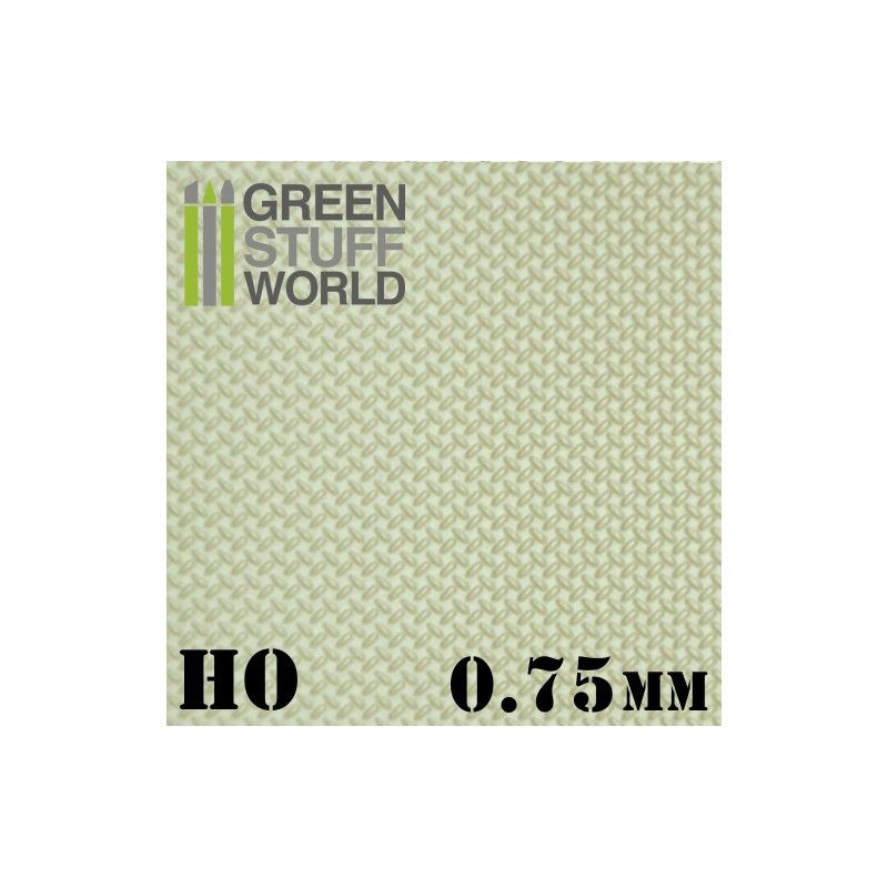 Green Stuff World: Plancha Plasticard DIAMANTE HO 0,75 mm - tamaño A4