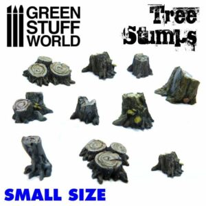 Green Stuff World: Tocones de Árboles Pequeños