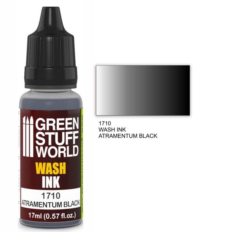 Green Stuff World: Tinta de Lavado ATRAMENTUM BLACK (1710)