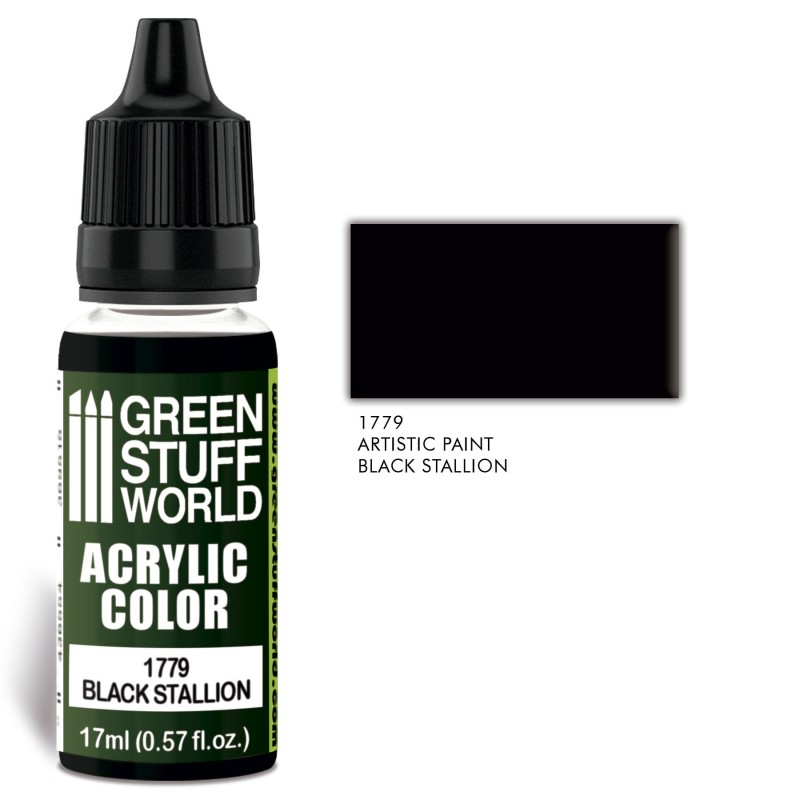 Green Stuff World: Acrylic Color Black Stallion (1779)