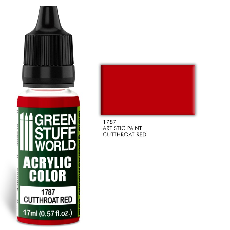 Green Stuff World: Acrylic Color CUTTHROAT RED (1787)