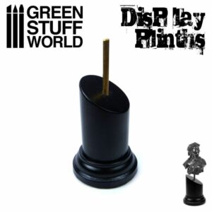 Green Stuff World: Pedestal Bustos Redondo Negro 3,5×3,5 cm