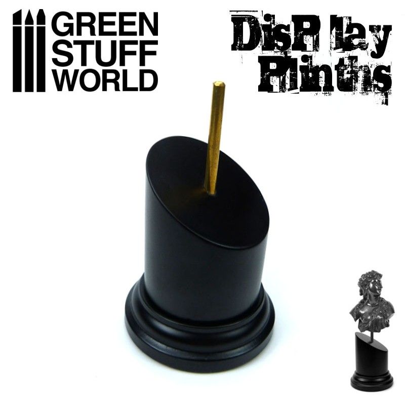 Green Stuff World: Pedestal Bustos Redondo Negro 5x5 cm