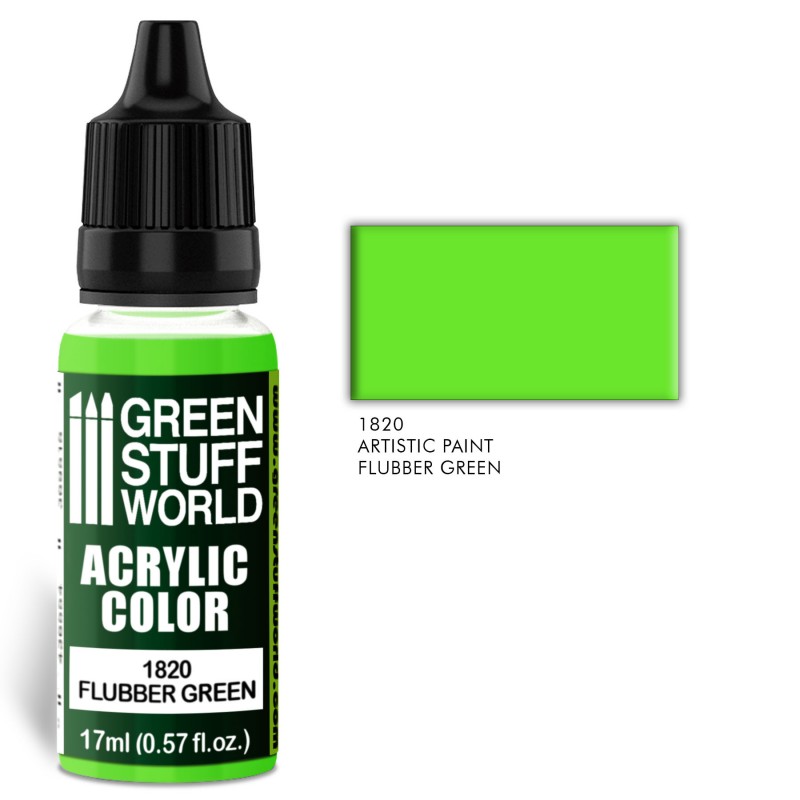 Green Stuff World: Acrylic Color FLUBBER GREEN (1820)