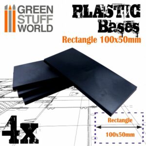Green Stuff World: Peanas de plástico – Rectangulares 100x50mm