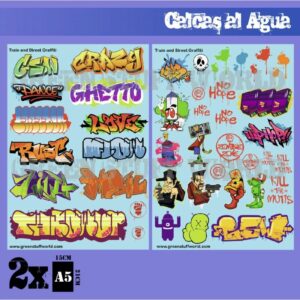 Calcas al agua – Mix Graffitis