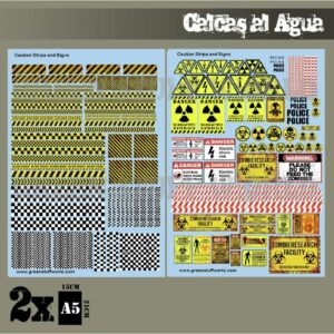 Calcas al agua – Bandas y señales de Advertencia