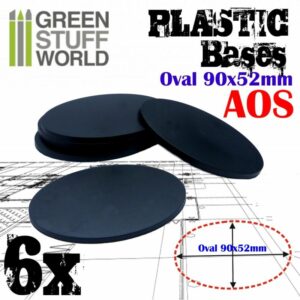 Green Stuff World: Peanas de Plástico – Ovaladas 90x52mm AOS