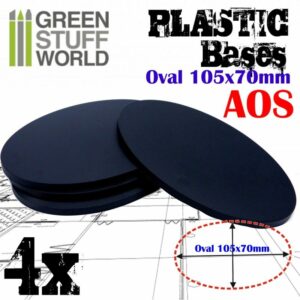 Green Stuff World: Peanas de Plástico – Ovaladas 105x70mm AOS
