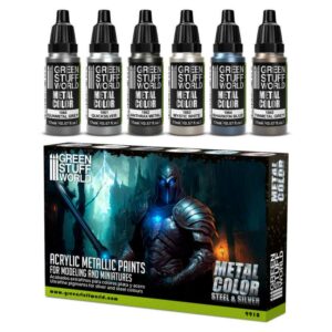 Green Stuff World: Set Pinturas Metalicas – Plata