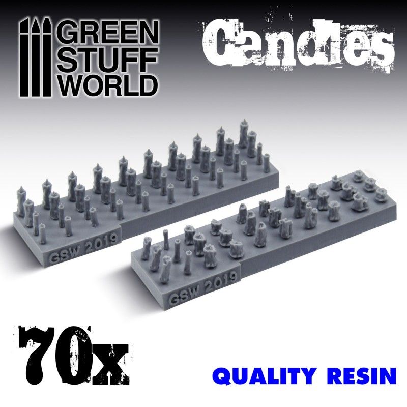 Green Stuff World: 70x Velas de Resina