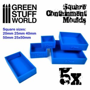 5x Moldes Contencion para Peanas – Cuadradas