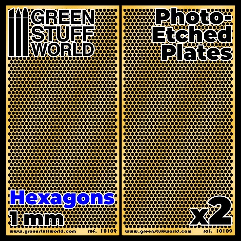 Placas Fotograbados - Hexagonos Grandes