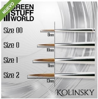 Green Stuff World: Silver Series Pincel Kolinsky - 00