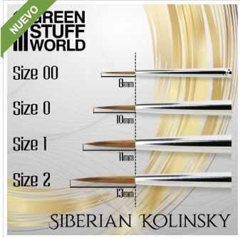 Green Stuff World: Gold Series Pincel Kolinsky Siberiano - 00