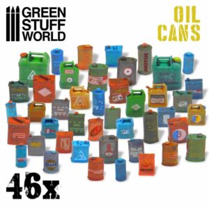 46x Latas de Aceite en Resina