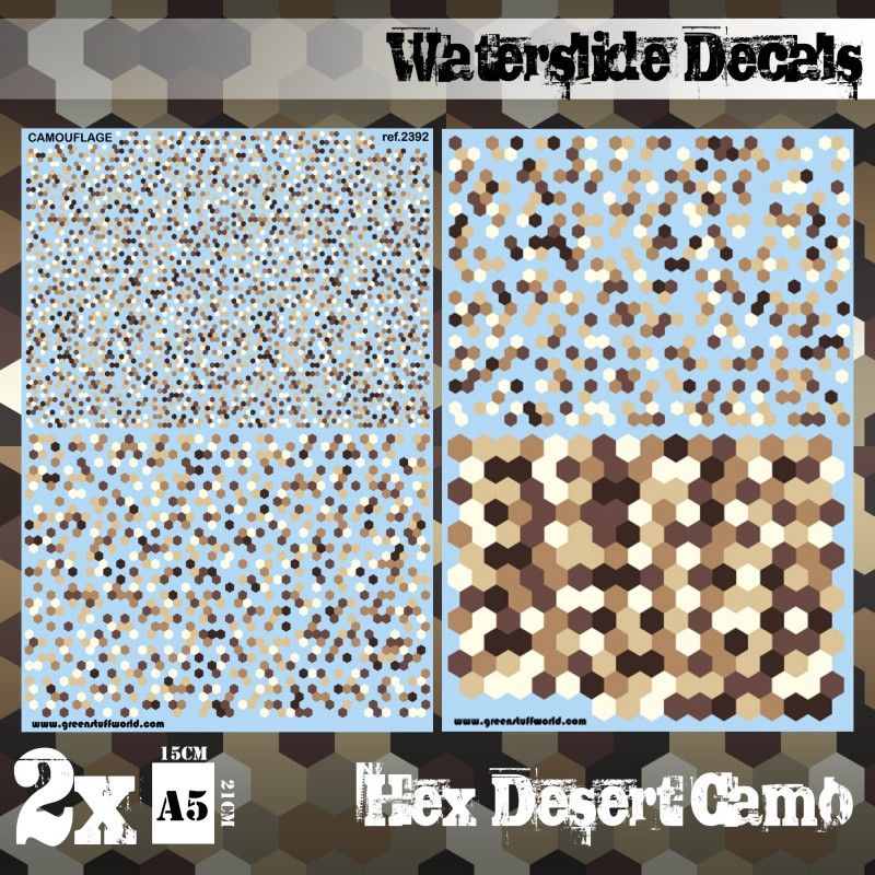 Green Stuff World: Calcas al agua - Camuflaje Desierto Hex