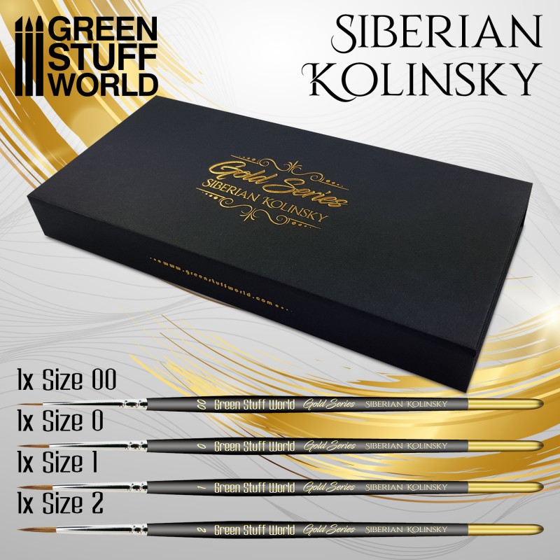 Green Stuff World: Gold Series - Set Pinceles Premium