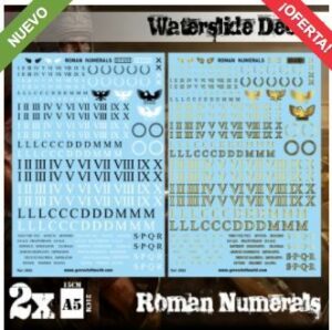 Green Stuff World: Calcas al agua – Numeros Romanos