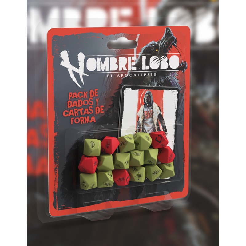 Hombre Lobo: El Apocalipsis 5.ª Edición - Juego de Dados y Cartas de Forma