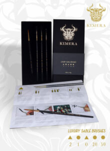 Kimera Brushes: Set Kolinsky Sable 5 brushes