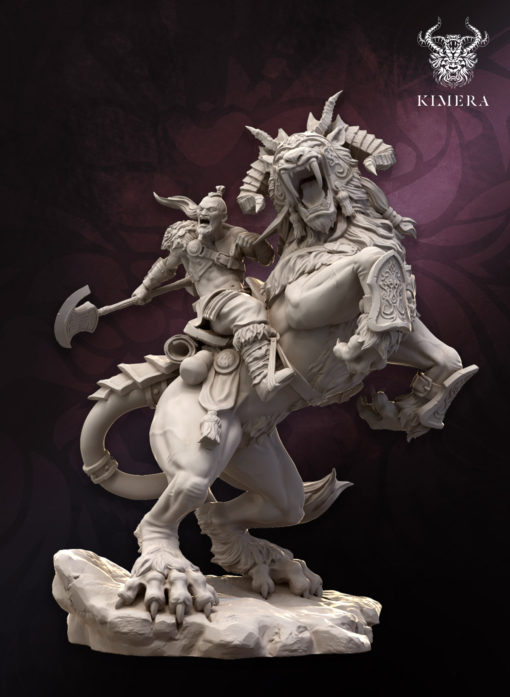 Kimera: Models - Krothar - Tiger rider Barbarian