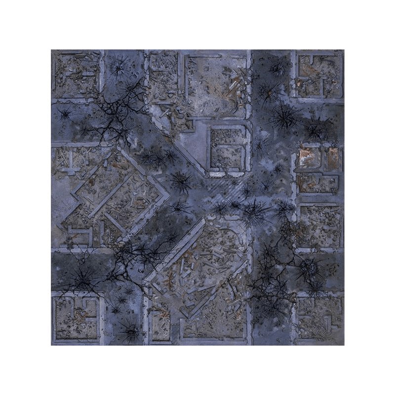 Kraken Wargames Gaming Mat - Warzone City 44"x60" 2.0