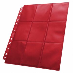 Ultimate Guard: Páginas laterales de 18 bolsillos Rojas