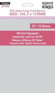 Sleeve Kings: XXL Super Large Sleeves (101.5x153mm) (8832)