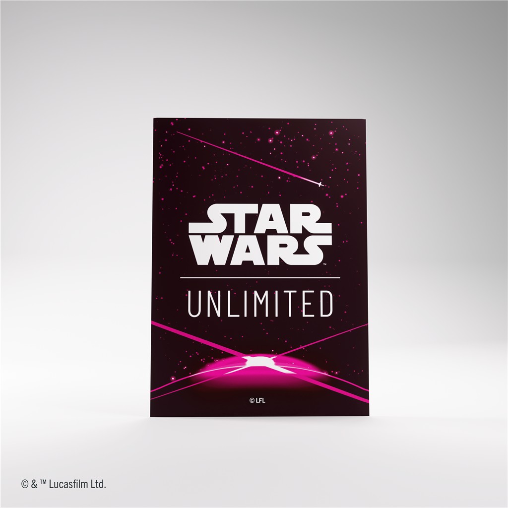 Star Wars Unlimited: Sleeves Back Magenta