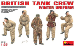 MiniArt: Figuras British Tank Crew (Winter Uniform), escala 1/35