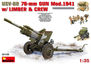 MiniArt: USV-BR 76mm Gun Mod.1941 Crew. Escala 1/35