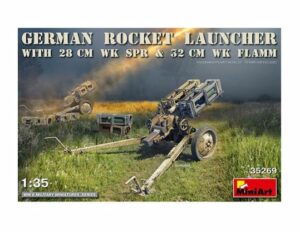 MiniArt: German Rocket Launcher with 28cm WK Spr & 32cm WK Flamm, escala 1/35