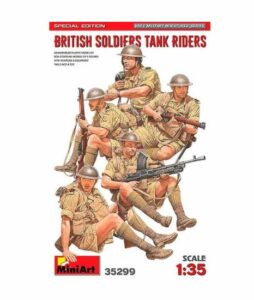 MiniArt: Figuras British Soldiers Tank Riders. Sp.Ed. Escala 1/35