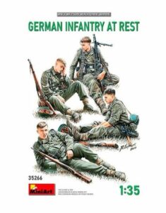 MiniArt: Figuras German Infantry at Rest. Escala 1/35