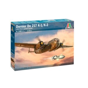 1:72 Italeri: Avión Dornier Do 217 K-1/K-2 with Fritz-X guided bombs