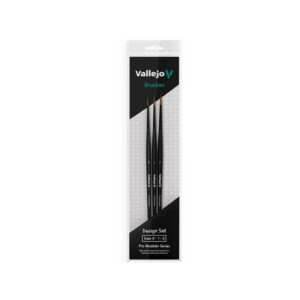 Vallejo: Pincel – Design Set Pro Modeler – Pelo Natural (0, 1 & 2)