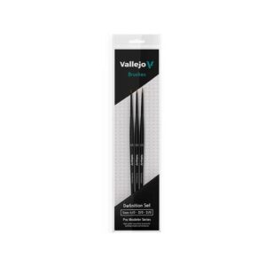 Vallejo: Definition Set Pro Modeler Pelo Natural (4/0, 3/0 & 2/0)