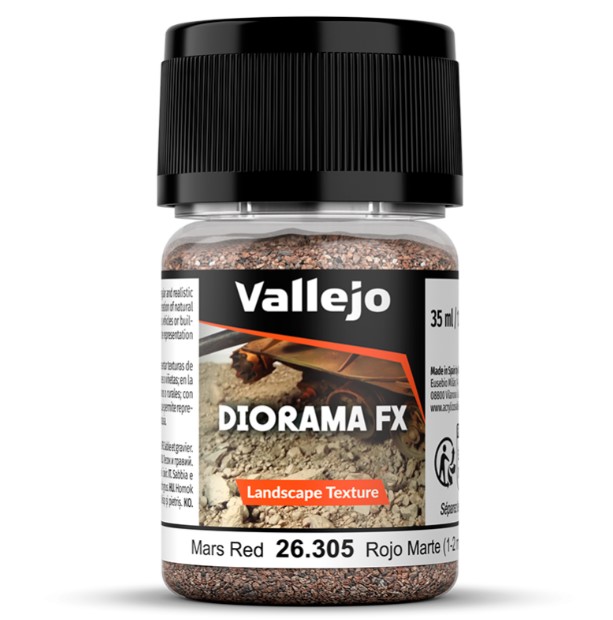 Vallejo Diorama FX Rojo Marte 1-2 mm 35 ml (26305)