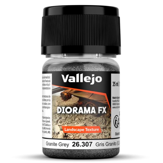 Vallejo Diorama FX Gris Granito 0,2-0.6 mm 35 ml (26307)