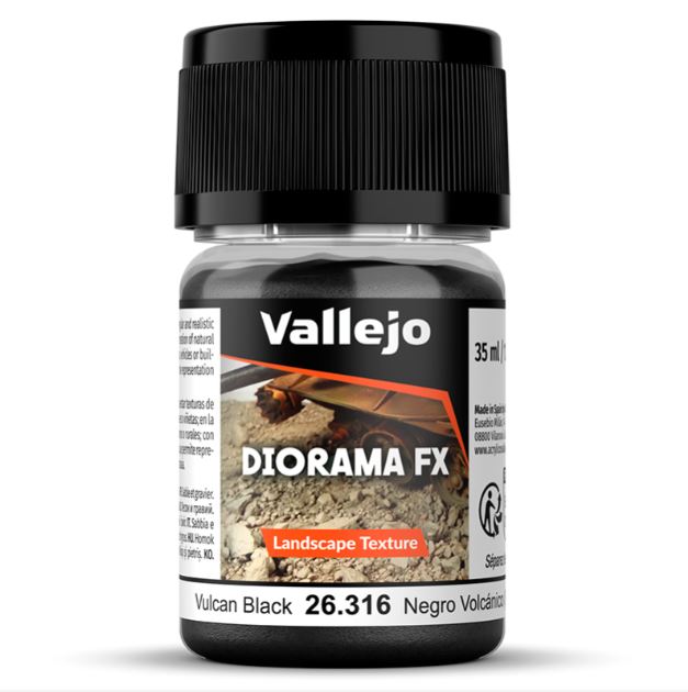 Vallejo Diorama FX Negro Volcánico 0,5-1 mm 35 ml (26316)