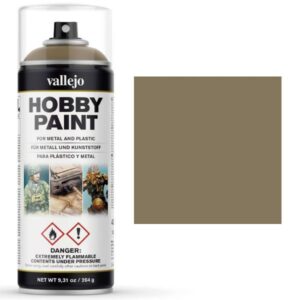 Vallejo: Primer Spray Marrón Caqui 400ml (28009)
