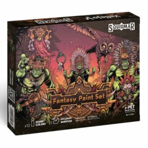 Vallejo: Set de Game Color. 12 colores + figura. Fantasy Paint Set by Squidmar Miniatures (72203)