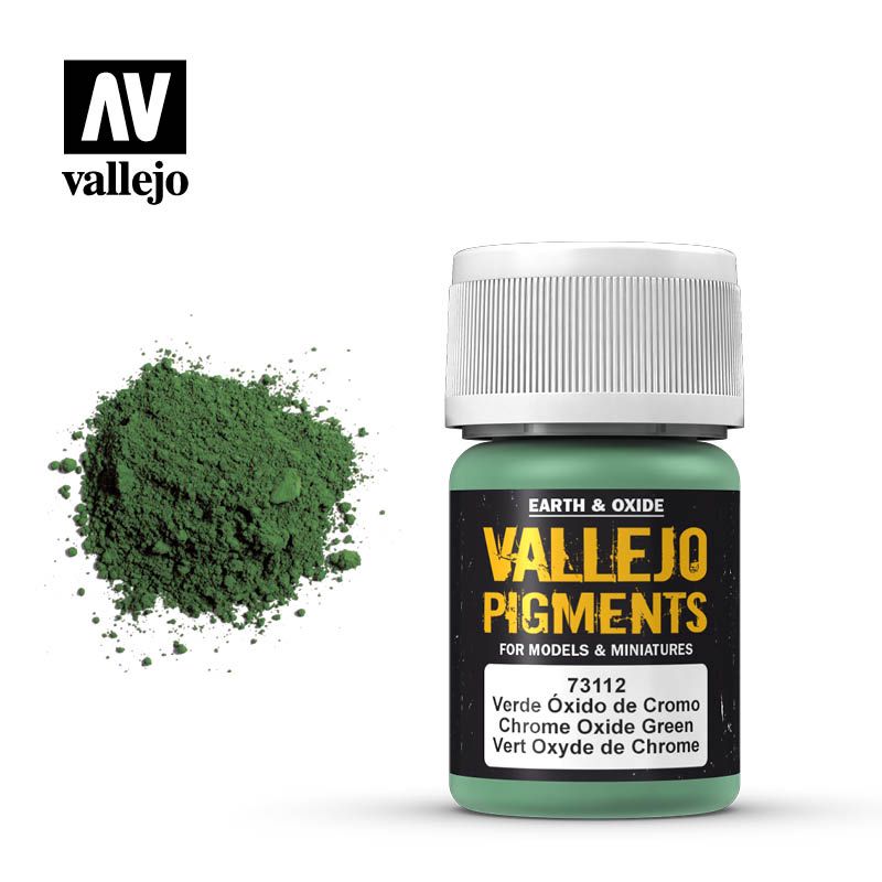 Vallejo Pigments: Verde Oxido De Cromo 73112