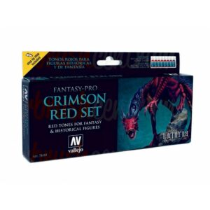 Vallejo: Set Fantasy Pro – Crimson Red (8) (74103)
