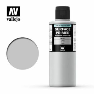 Vallejo: Imprimacion Acrilica Poliuretano – Gris 200ml 74601